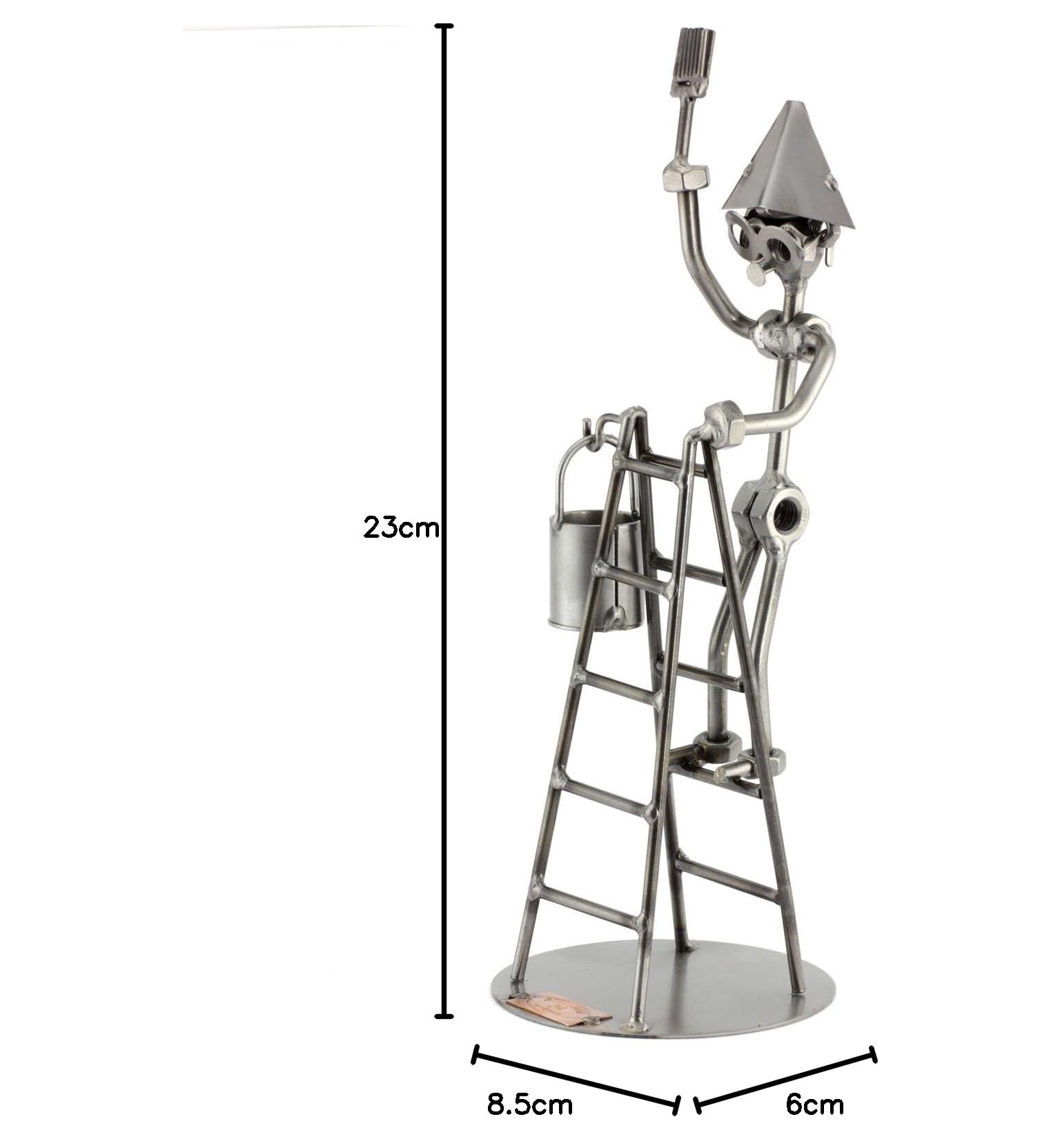 Steelman24 I Omini di Viti Imbianchino I Idee Regalo Originale I Soprammobili in Metallo I Modellino
