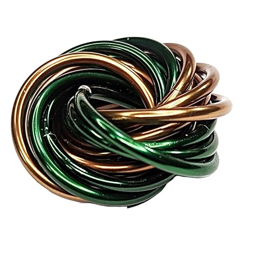 Miniatura 79 de Möbii Fidget Ball (MultiColor): Quiet Mobius ADHD Anxiety Stim Stress Relief Toy Tool for Home Travel Office or Desk (Small, Full, American Chrome)