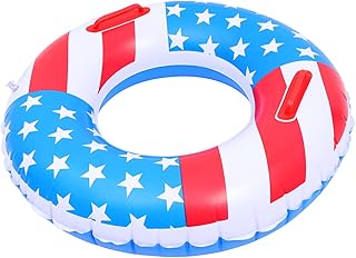 ibasenice 1Pc Bandeira Anel De Natação Brinquedos Infláveis Para Crianças Piscina Inflável De Verão Brinquedos Para Meninos Brinquedos De Tubo De Natação Anel De Flutuação Anel De Água