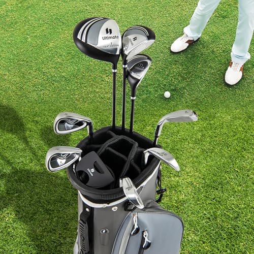 Goplus Complete Golf Club Set for Men, 9 Pieces Golf Clubs with #1 Driver, #3 Fairway, #4 Hybrid, #6 & #7 & #8 & #9 & #P Irons, Putter, Head Covers, Men's Right Handed - Image 3