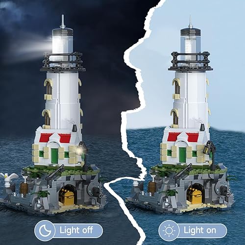 Miniatura 4 de Lighthouse Architecture - Juego de construcción compatible con todas las principales marcas, juguete de regalo STEM con pantalla giratoria de