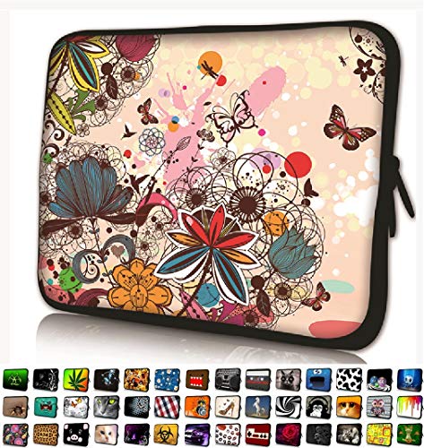 Funky Planet Bags/Cases - Funda protectora para portátil de 10 pulgadas, resistente al agua, de neopreno, para ordenador portátil, tablet, maletín multicolor