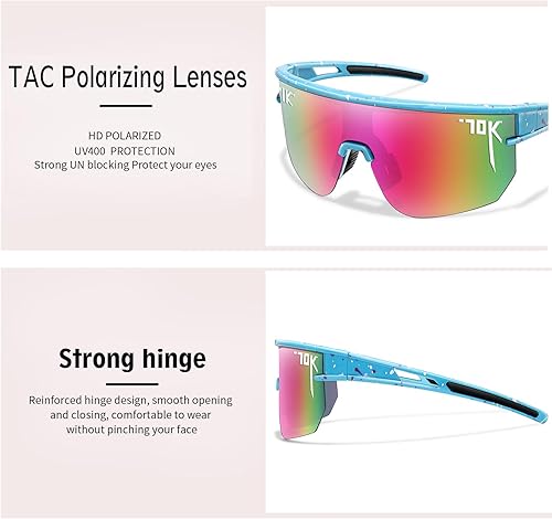 Miniatura 3 de nobleboy Sport Polarized Sunglasses for Women Men,Sports Sunglasses UV400 Protection for Running Cycling Outdoor Glasses