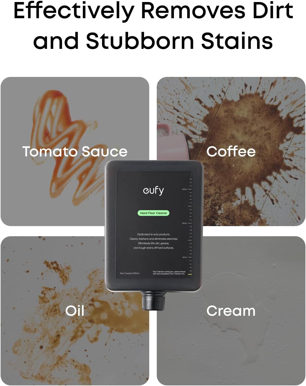 eufy Floor Cleaning Solution for S2 | Genuine eufy Part, Large Capacity, Leak-Proof Design, Easy Disposal for Hands-Free Cleaning