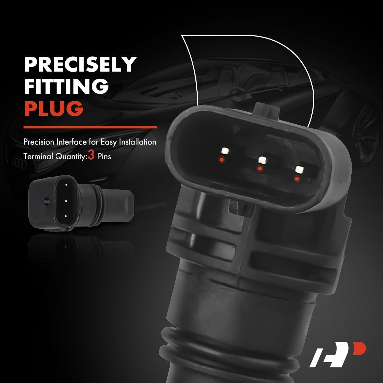 A-Premium 2-PC Engine Camshaft Position Sensor Compatible with Volkswagen Jetta, Passat, Golf City, Tiguan, Beetle, CC, Touareg, Eos, GTI & Audi A4, Q5, Q7, A5, A6, A3, Q3, A7 Quattro, A8 Quattro