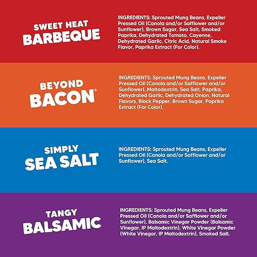 Miniatura 2 de Crunchsters Frijoles de mung germinados, proteína a base de plantas, super-Snack y ensalada, sin gluten, sin nueces, vegano, 0.18oz de