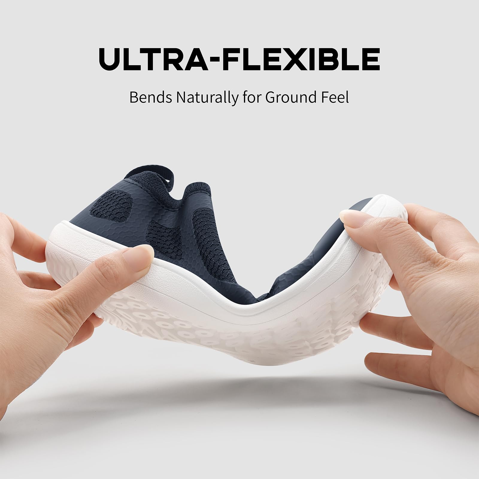 PIZZ ANNU Luna Zapatillas Barefoot Mujer Anchas, Zero Drop Ligeras y Cómodas con Plantilla Extraíble de Memory Foam para Uso Diario
