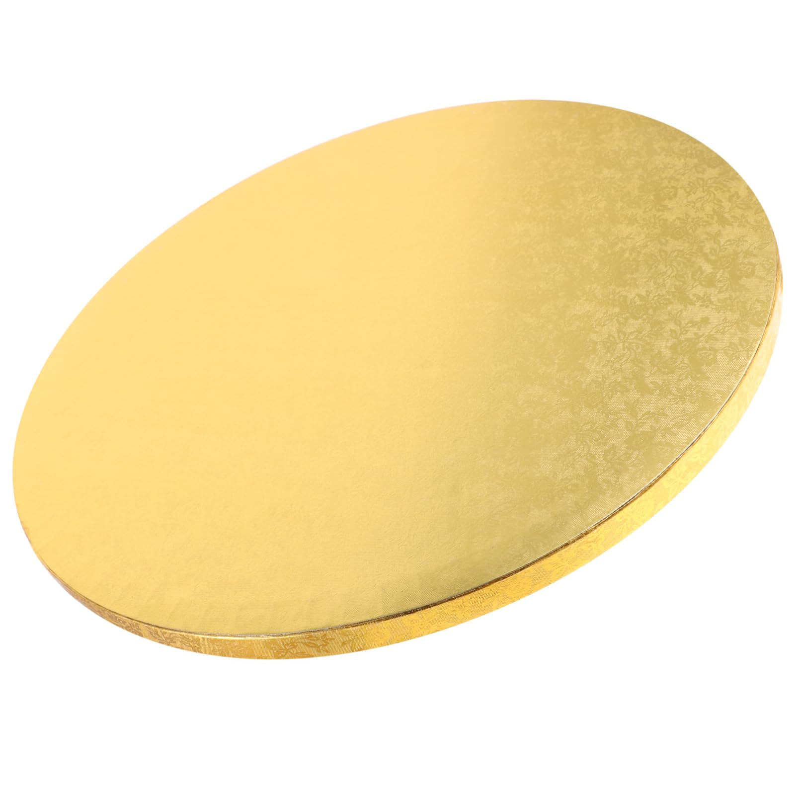 ABOOFAN Cake Mover Cake Holder Convenient Greaseproof Cake Board Storage Tray Cake Turntable for Decorating Party Storing Wedding Cake Drum Floral Cake Transferring Corrugated Paper Golden