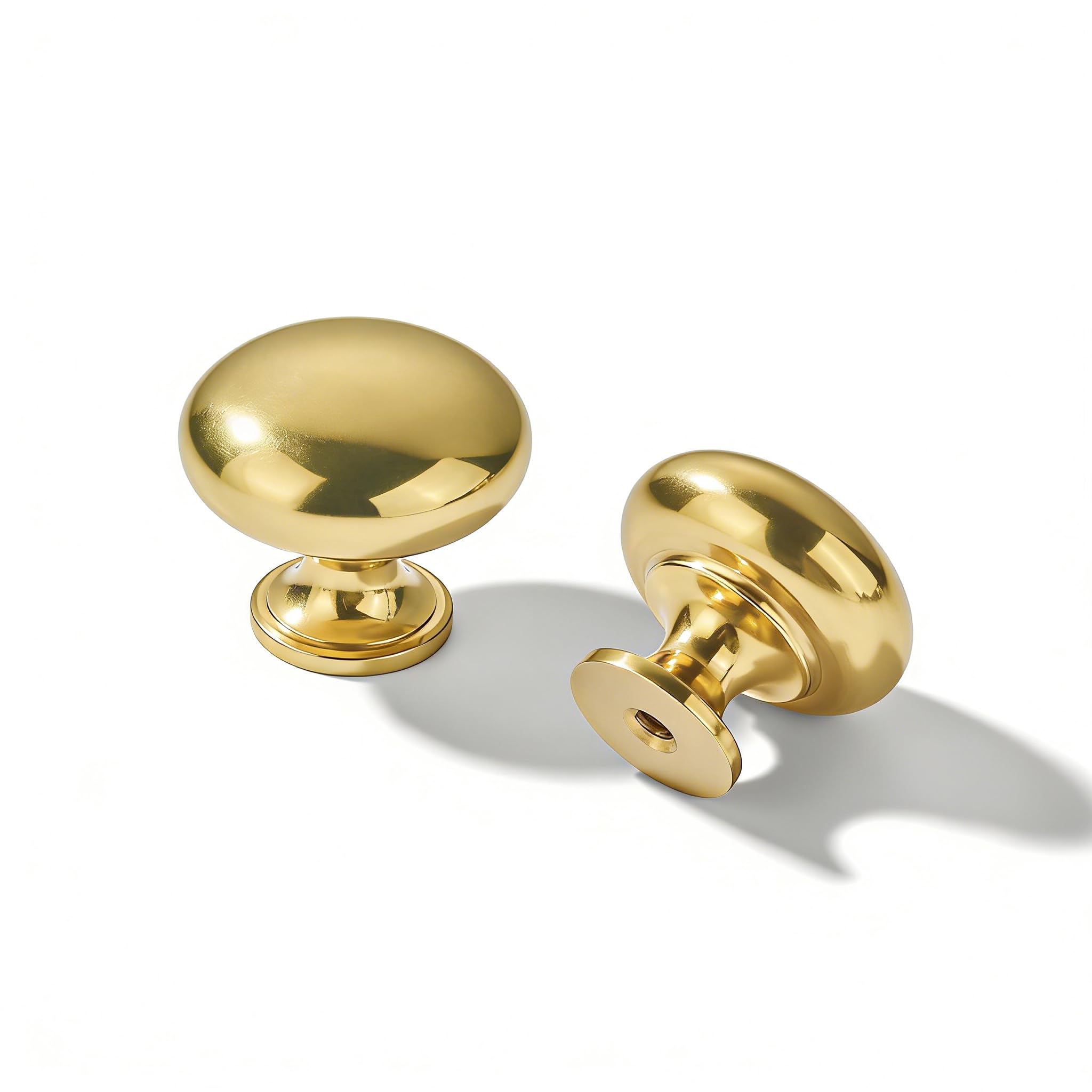 Photo 1 of khtumeware Aged Brass Cabinet Knobs Cabinet 5 Pack 1-1/4 inch Diameter Round Knobs for Kitchen Cabinets,Bathroom Dressers and Cupboards