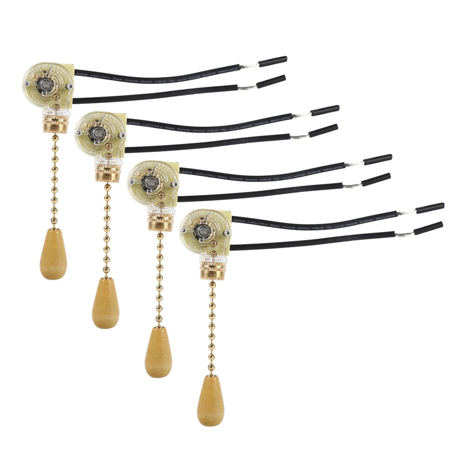 Gadpiparty 3 Sets Plafondventilator Wandlampen Kettingbediening Voor