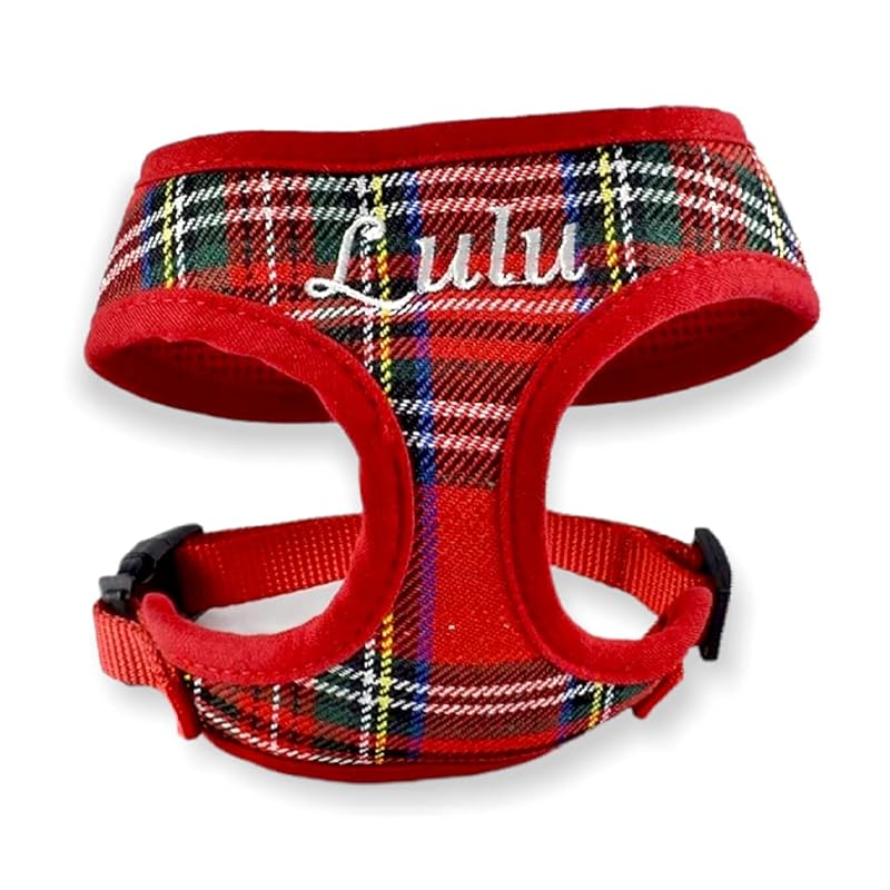 Personalized Dog Harness with Embroidered Pet NameSoft