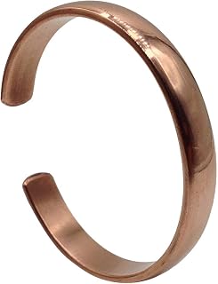 Healing Lama Hand Forged Pure Copper Bracelet - Thick, Sturdy, Adjustable 100% Copper Therapy Band