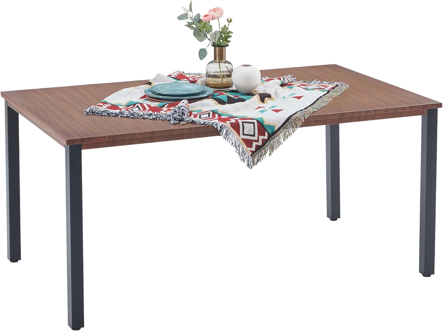 VICLLAX Rectangular Outdoor Dining Table for 6, 63"x35" All