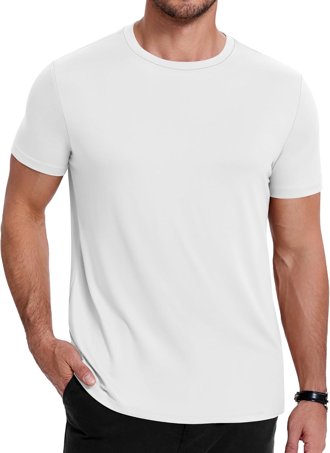 COOFANDY Men's Short Sleeve T-Shirts Crew Neck Casual Summer T Shirts 1-3 Pack Basic Tee Shirt