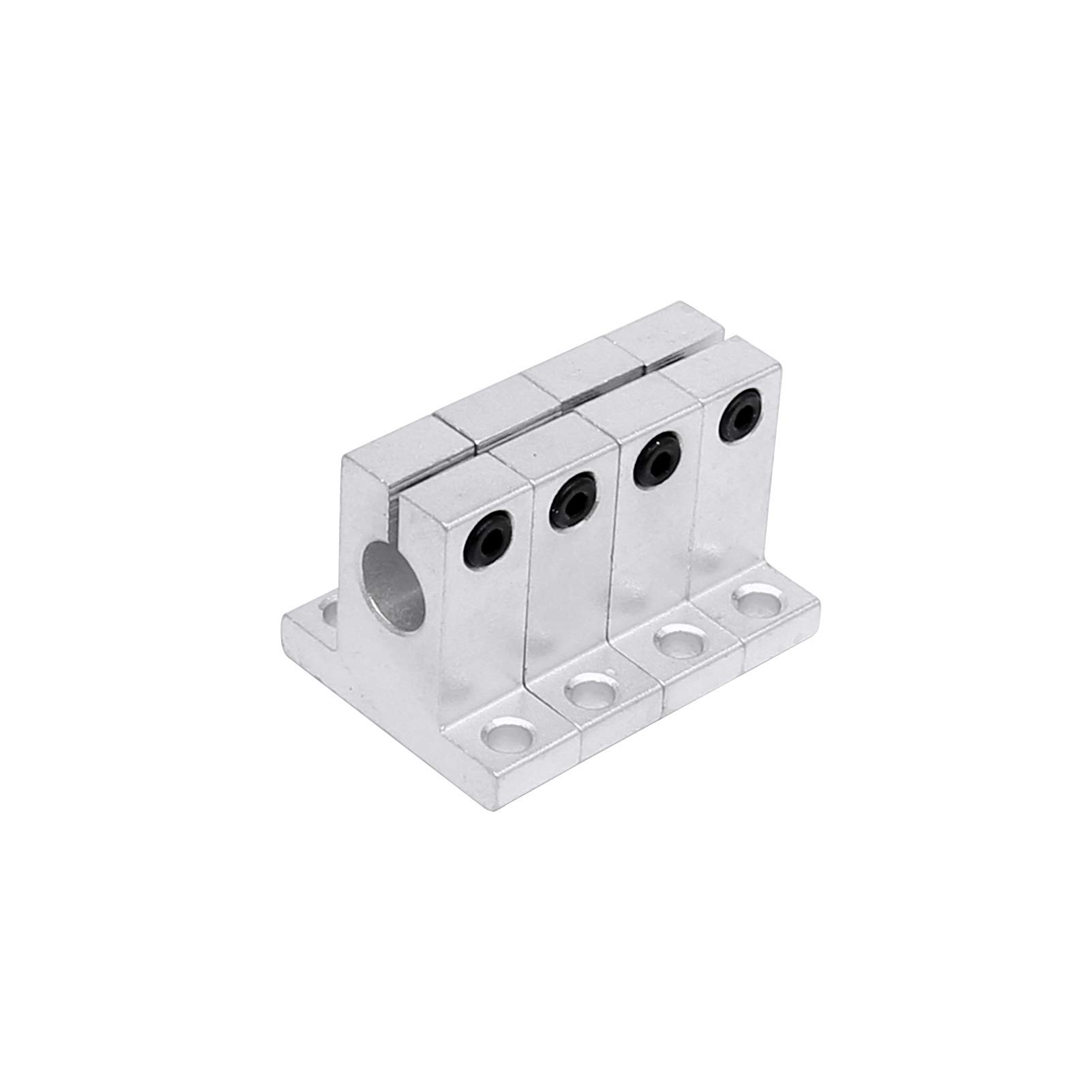 4 Pack Shaft Guide Rail Support Uxcell SK20 Aluminum Linear Motion Rail ...