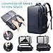 BANGE Backpack with Anti-Theft Vacuum Compression Travel Backpack,Expandable Backpacks with Pump for Airplanes