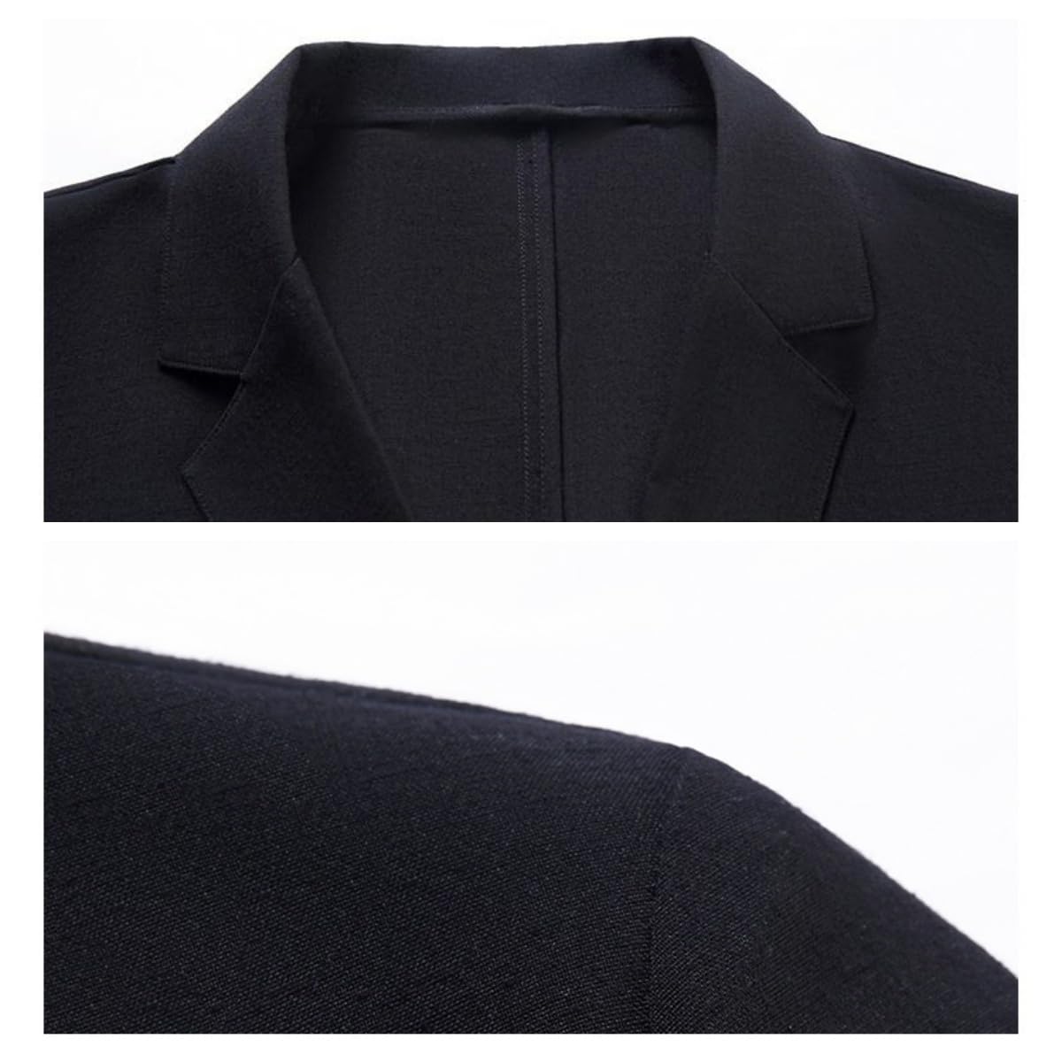 Generico Giacca da Uomo Elegante,Giacca da Uomo Estiva Sfoderata in Cotone E Lino, Leggera, Sportiva, Elegante, Blazer da Lavoro A 2 Bottoni, per Camminare, Escursioni, Abbigliamento Quotidiano.