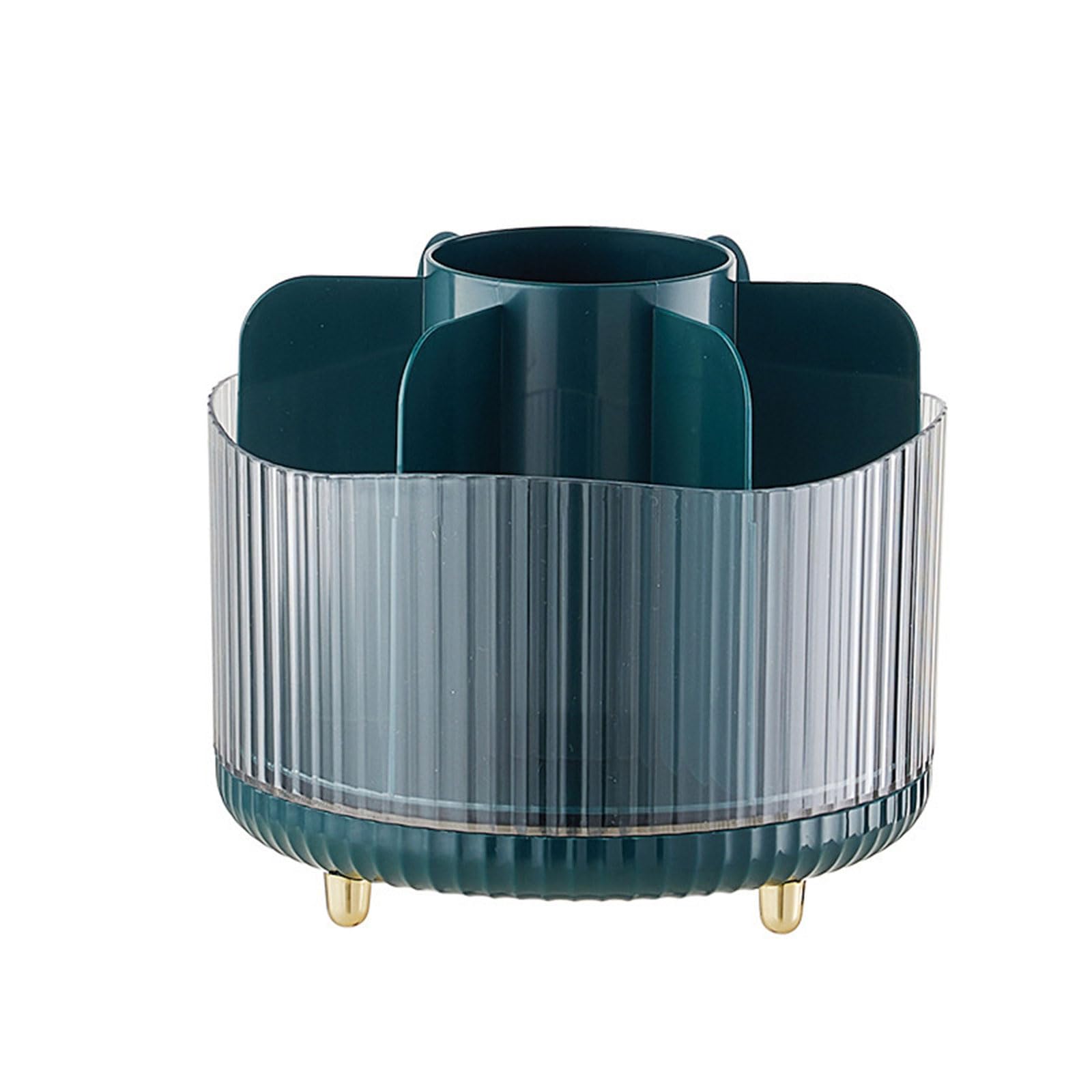 Tsophreniq Rotating Makeup Brush Storage Bucket Space Saving Container Unique Skincares Organizer Box