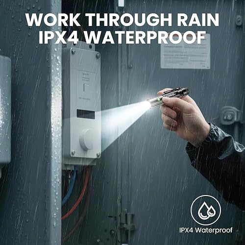 Miniatura 8 de Yemao Linterna EDC de Emergencia, Luz Mini Recargable de 1500LM - 6 Modos con ImánClip, Linterna Portátil de Tamaño de Bolsillo para Llavero,