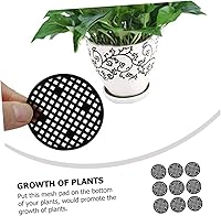 Vista 6 de Macetas de malla a prueba de fugas, 100 unidades, a prueba de fugas, almohadilla de agujero para maceta, maceta redonda, bonsái, transpirable