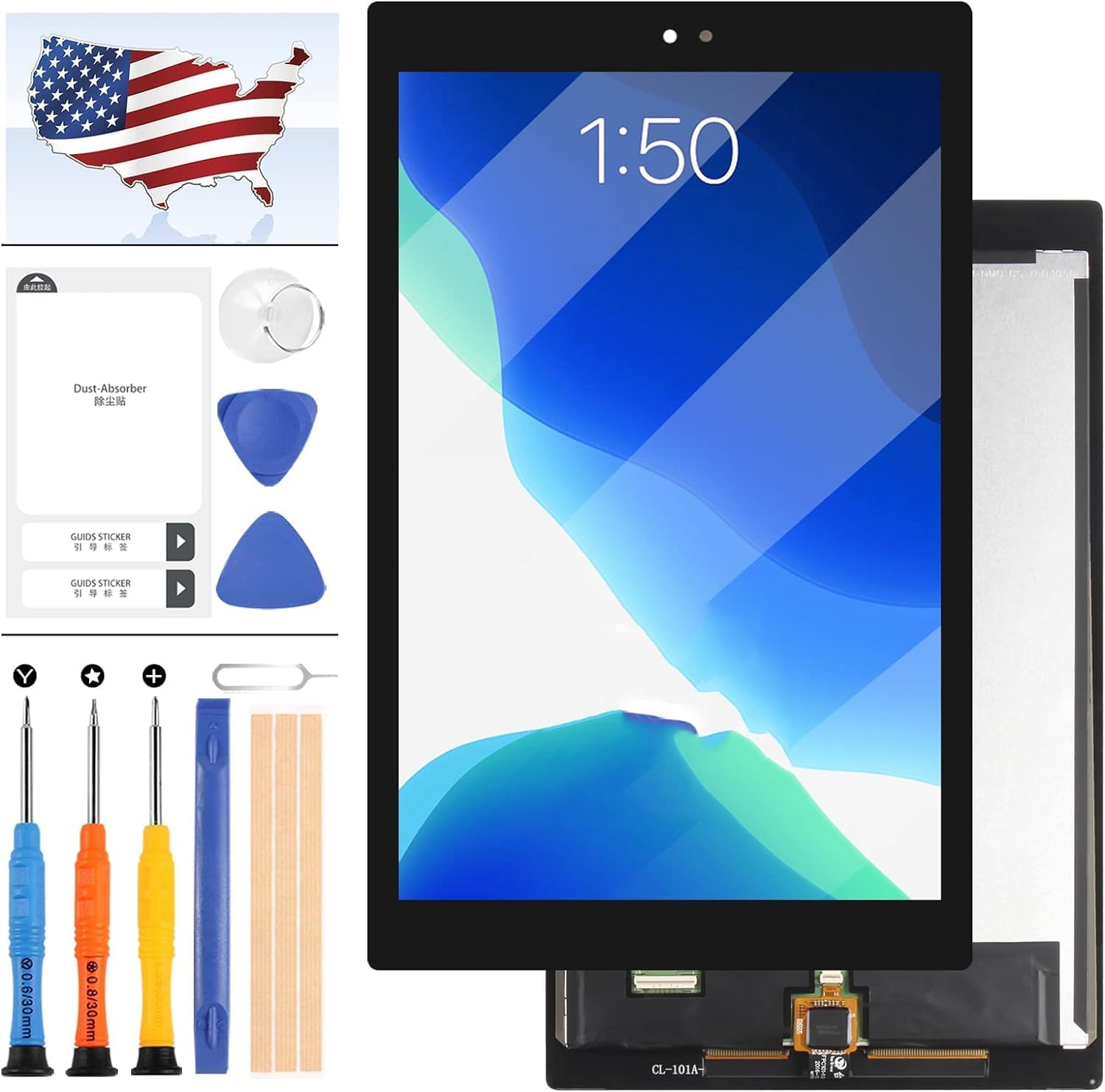 Screen Replacement for Amazon Kindle Fire HD 10 7th Gen SL056ZE 2017 Version 10.1 LCD Display Touch Screen Digitizer Assembly with Tools
