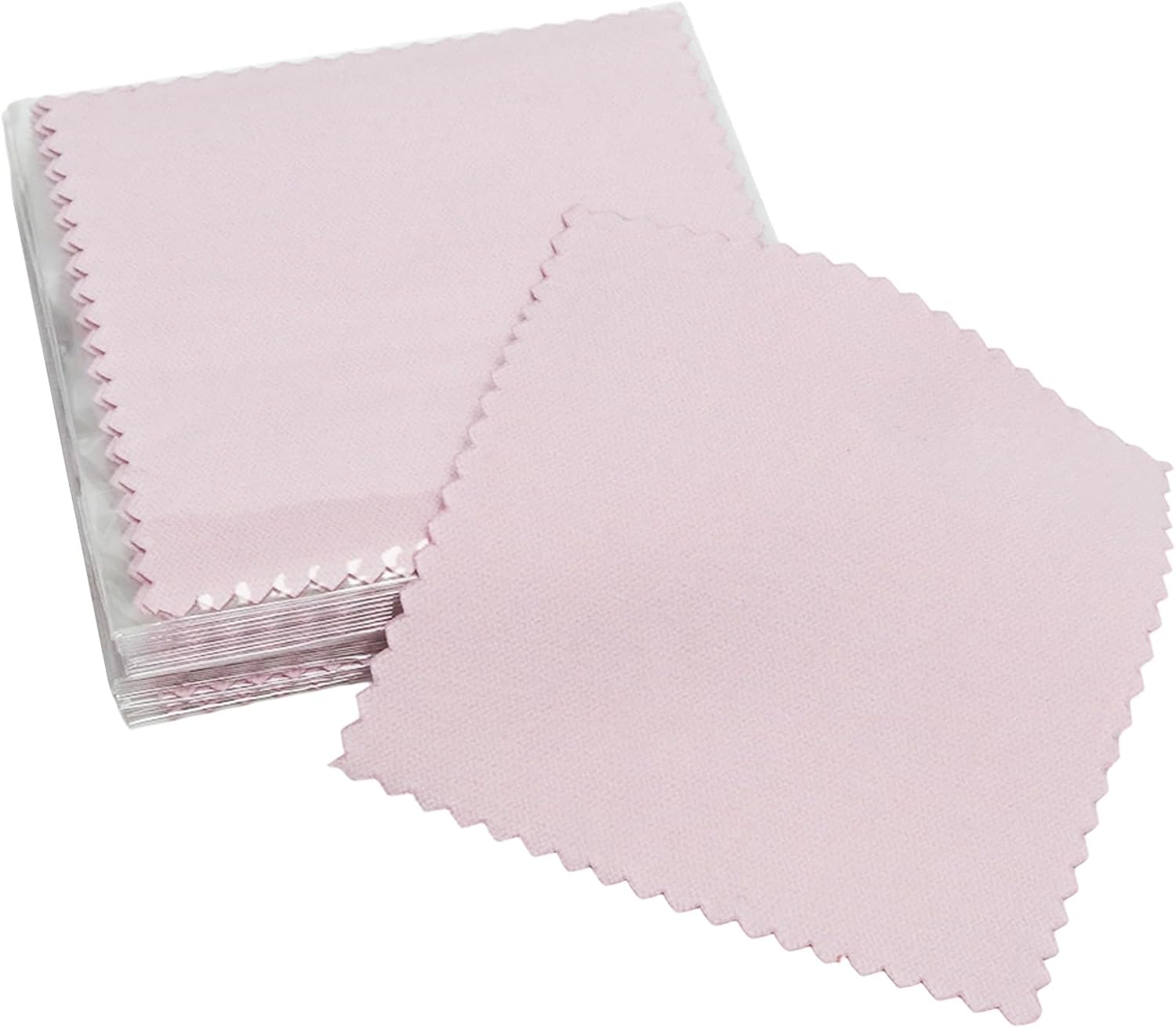 50 Pcs Jewelry Cleaning Cloth, Silver Polishing Cloths