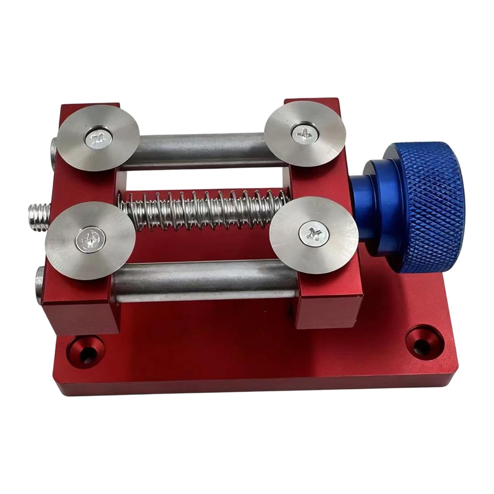 Abridor de Bisel de Reloj, Herramienta Ajustable para Desmontar Cajas Metálicas, Herramienta Profesional para Reparación de Relojes, Banco de Trabajo, Rojo