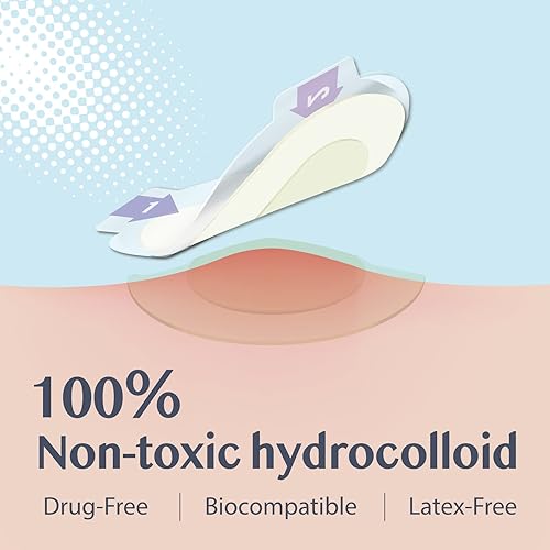 Miniatura 5 de Medtecs Parches de espinillas parches invisibles para el acné hidrocoloide calcomanías absorbentes para la cara cubierta de manchas faciales OMO