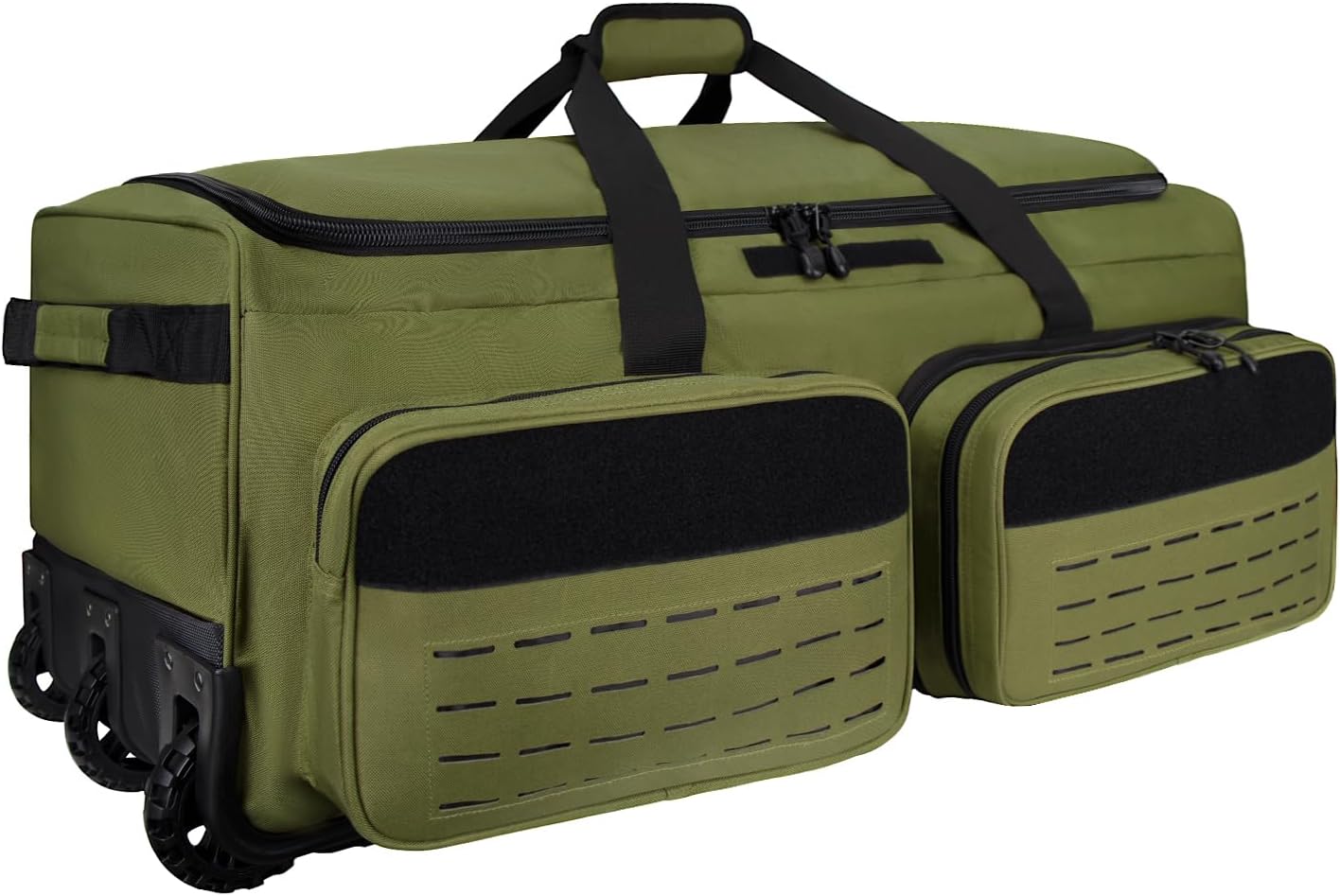 Rolling Duffle Bag with Wheels,120L Large Deployment Bag,Waterproof Military Duffle Bags for Tactical Military Deployment Camping