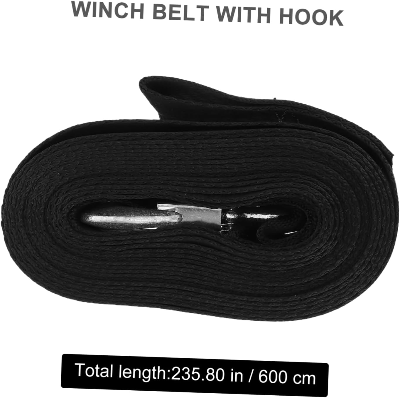 Boat Straps Strong Polyester Material Winch Rope Hook Easy Installation Safe for Trucks