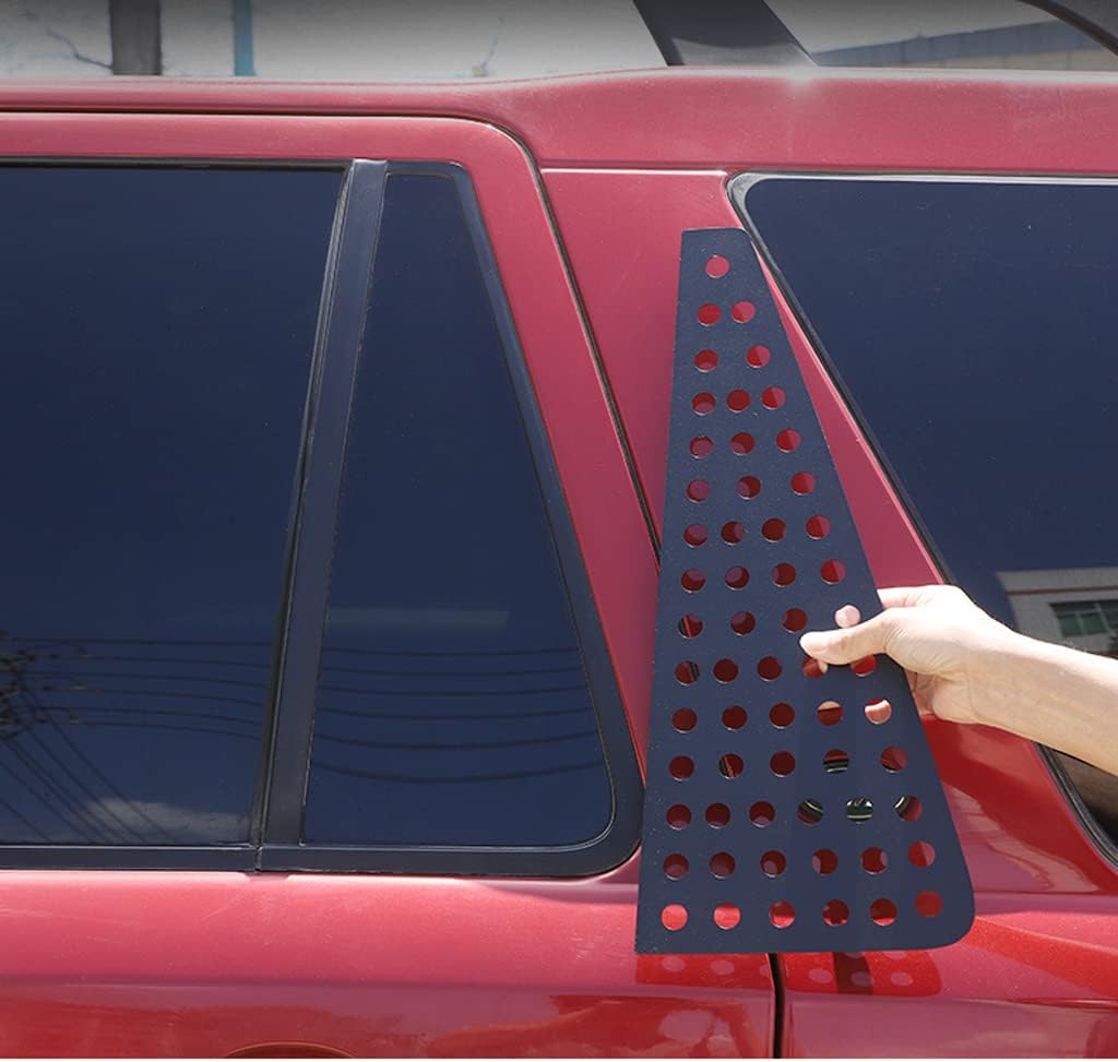 For Land Rover Freelander 2 2007-2015 Alloy Car Rear Row Window Protect Plate Cover Trim Black Accessories