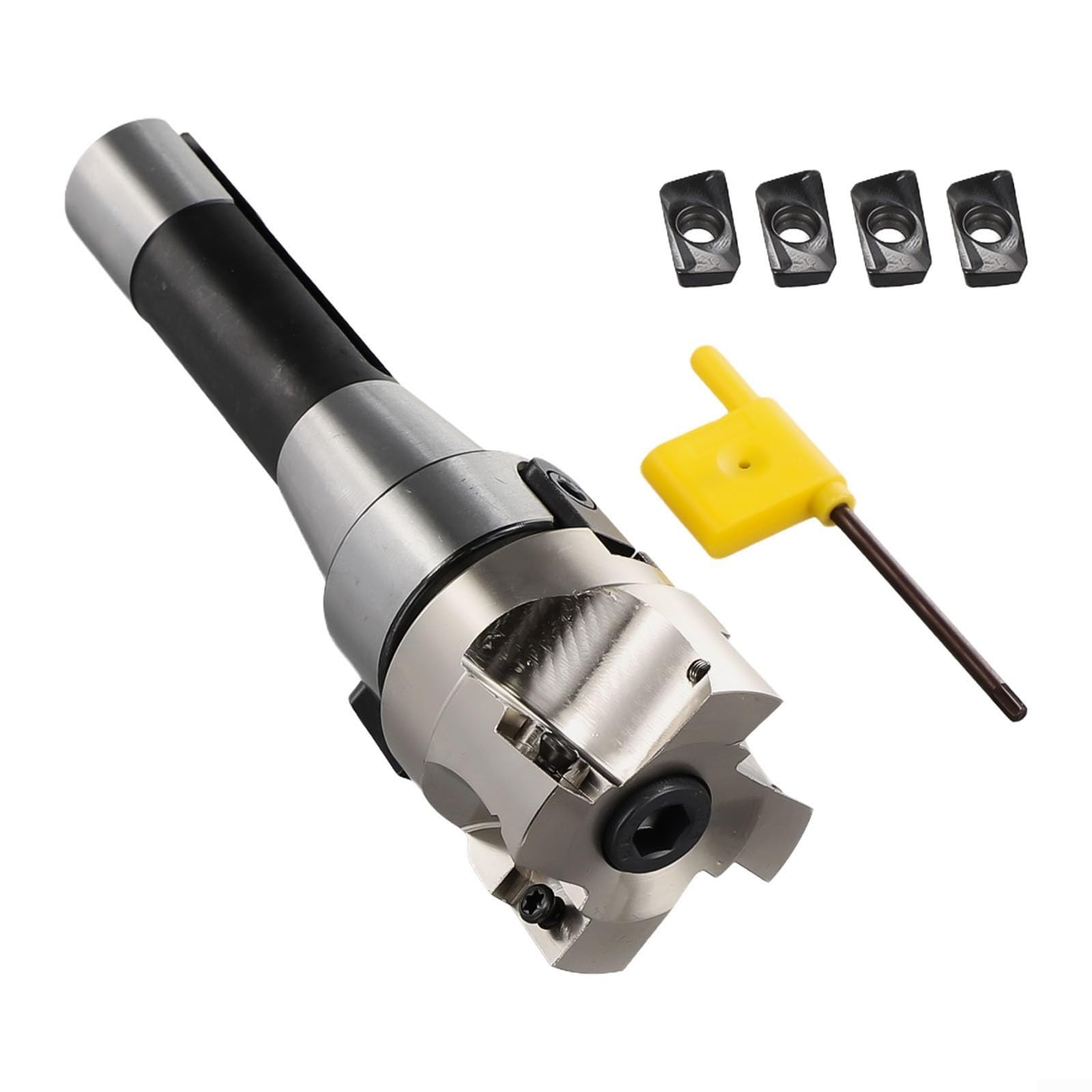 R8 FMB22 Bar, Long Life R8 FMB22 Bar 400R 50 mm Planfräser + 4 x APMT1604 Hartmetalleinsätze