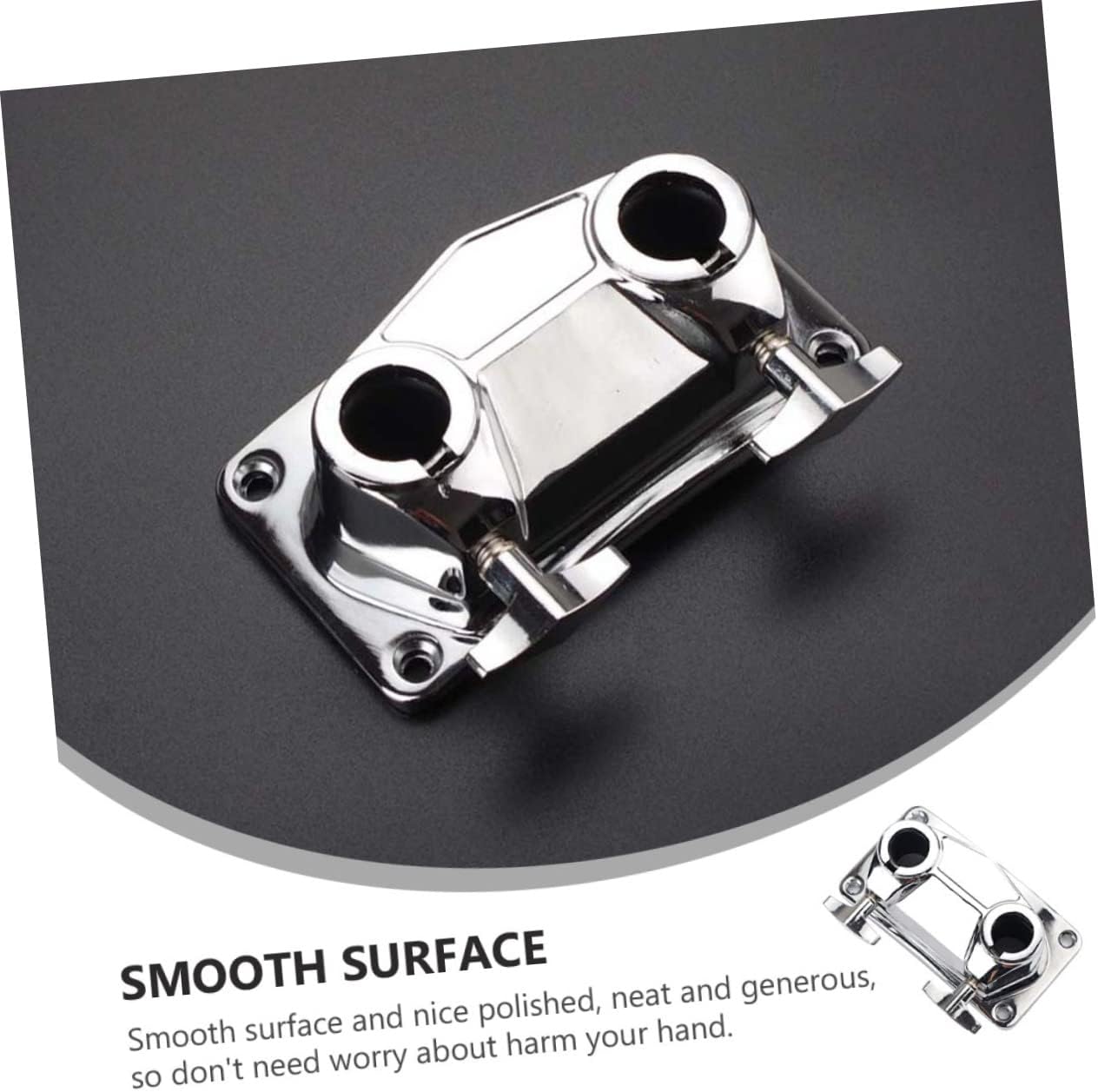 Double Hole Drum Mount Bracket Durable Metal Drum Holder for Percussion Instruments Professional Clamp Accessory for Snare and Cowbells Easy to Use