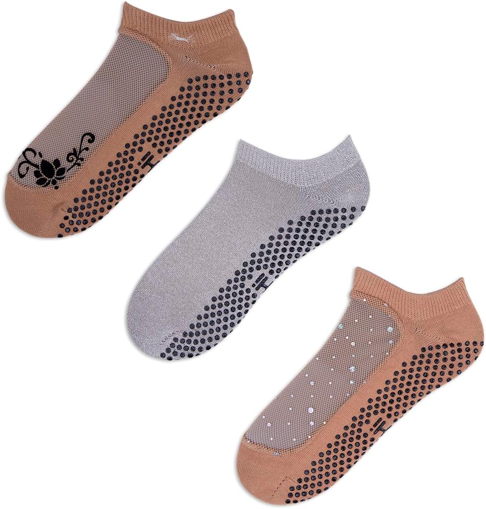 SHASHI Yoga Socks For Women - Classic & Star Style - Mesh Socks for Women – Non Slip Socks – Athletic Socks