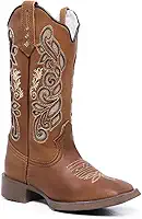 Bota Texana Country Cano Alto Couro Legítimo Premium Bico Quadrado Beauty