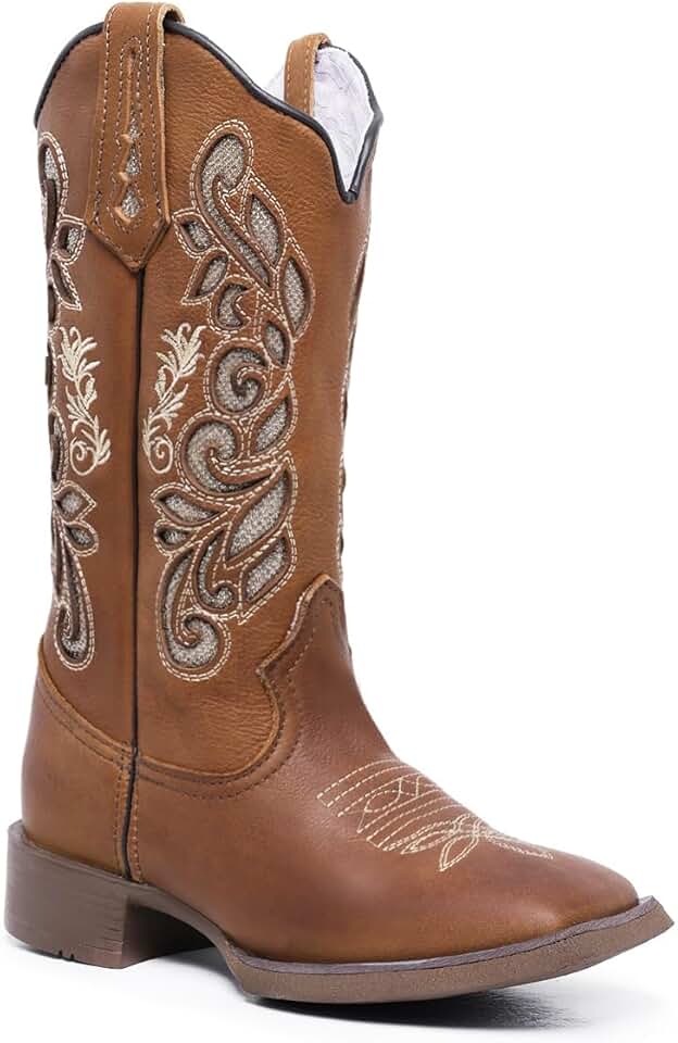 Bota Texana Country Cano Alto Couro Legítimo Premium Bico Quadrado Beauty