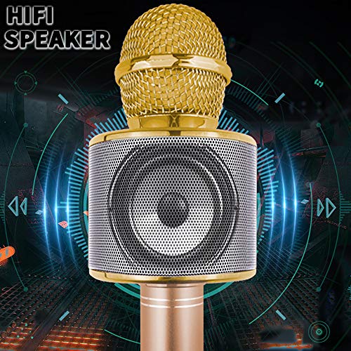 Kinderen Microfoon Speelgoed voor Meisje Jongen, verjaardagscadeau cadeau voor 5-9 jaar oud speelgoed zingen Bluetooth… - Afbeelding 5