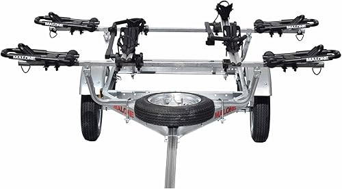 Vista 28 de Malone MPG461B2 MicroSport 2 Remolque de kayak con 2 literas y neumático de repuesto Capacidad de 20 pies/800 libras Totalmente sumergible