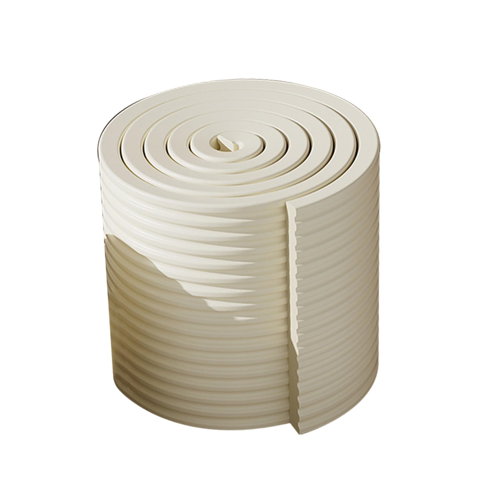 Protezione per angoli a forma di W, protezione per bordi ampi con retro adesivo, protezione autoadesiva per angoli dei mobili (bianco, 20 m)