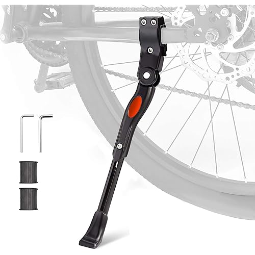 UHACKER Adjustable Bike Kickstand Aluminum Rear Side Bicycle Stand for Bike 22"-27"
