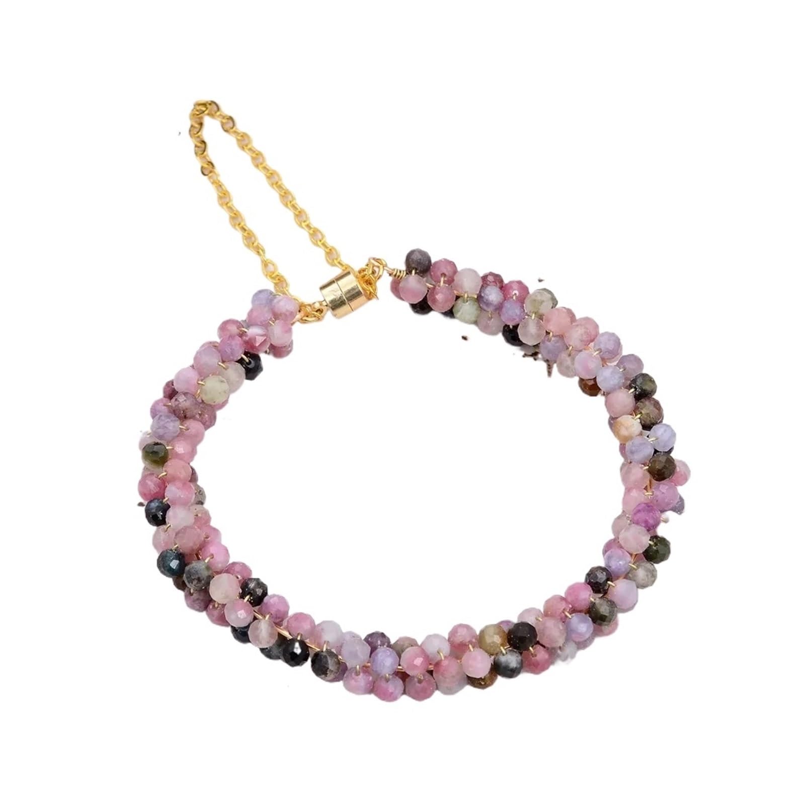 Bracelet à facettes multiples et bracelet de fermoir design géométrique - 5