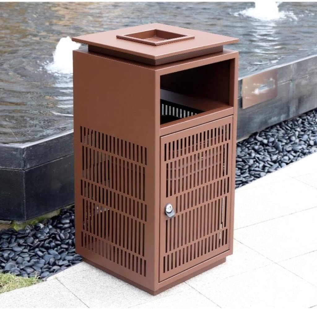Stand Up Ashtray Stainless Steel Trash Can Outdoor Ashtray Trash Can Indoor Public Large Ashtray Trash Can 31.49 Inch Cigar Ashtrays For Outdoors (Color : B)