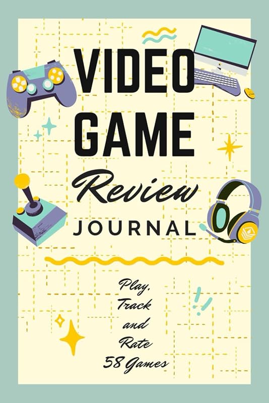 Video Game Review Journal: Gaming Record and Critique Logbook to Write in Summaries, Thoughts & Ratings | Gamer's Tracker Notebook for Electronic Game Enthusiasts, Streamers & Casual Players