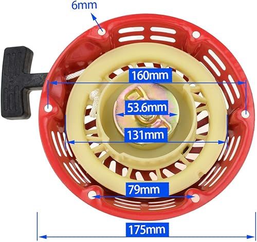 Vista 11 de HIAORS Conjunto de arranque de retroceso para Predator 212cc 196cc 5.5HP 6.5HP OHV Engine Coleman CT200U BT200X Baja TrailMaster KT196 Generador