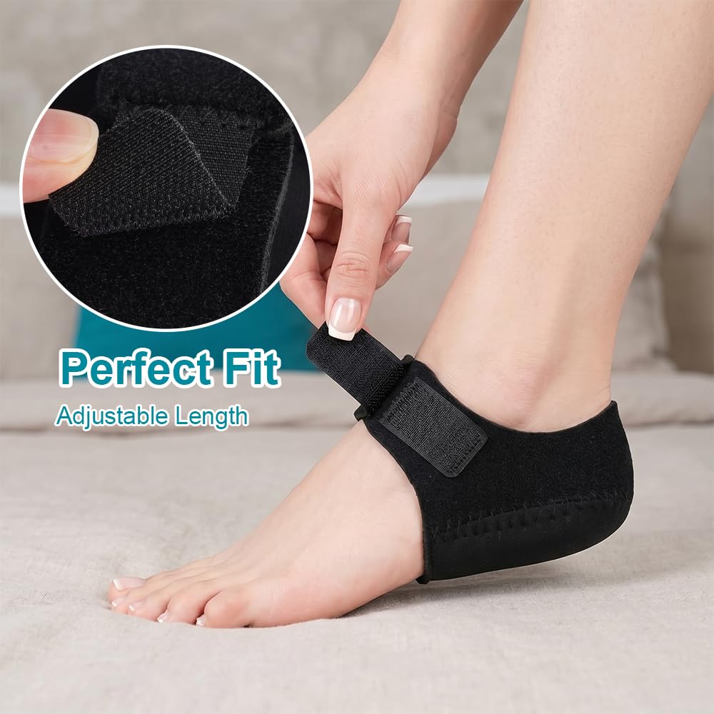 4 Piezas Taloneras Fascitis Plantar, Protectores de Talón de Gel, Protectores de Talón de Silicona, Alivio del Dolor,para Tendinitis de Aquiles,Talones Agrietados,Alivio del Espolón Calcáneo (S 36-40)