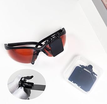 2 Packs Standard Shooting Glasses Blinders Occluder Clip Patch Shooting Eye Patch