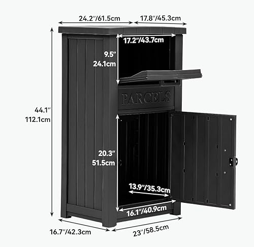 Miniatura 7 de YITAHOME Caja grande de resina de 100 galones con cojín, cajas de almacenamiento al aire libre con red de almacenamiento, banco de almacenamiento