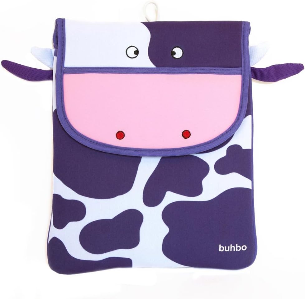 Buhbo Universal Memory Foam Case Cover for Tablets up to 10 inch, Coco The Cow