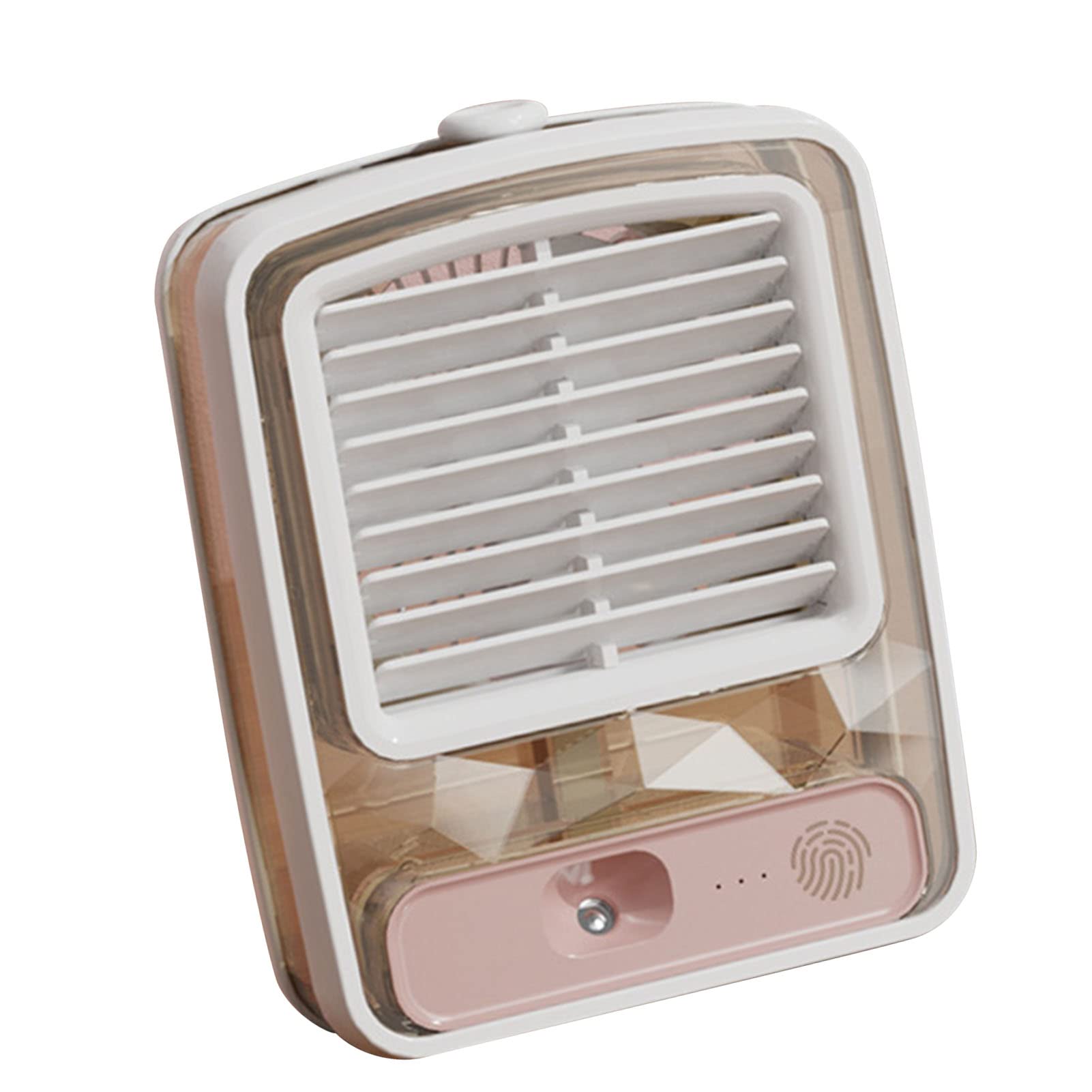 Mini ventilador de refrigeración USB, silencioso 3D espiral ABS ventilador de escritorio para el hogar y la oficina, diseño compacto refrigerado por agua con funcionamiento silencioso y eficiencia