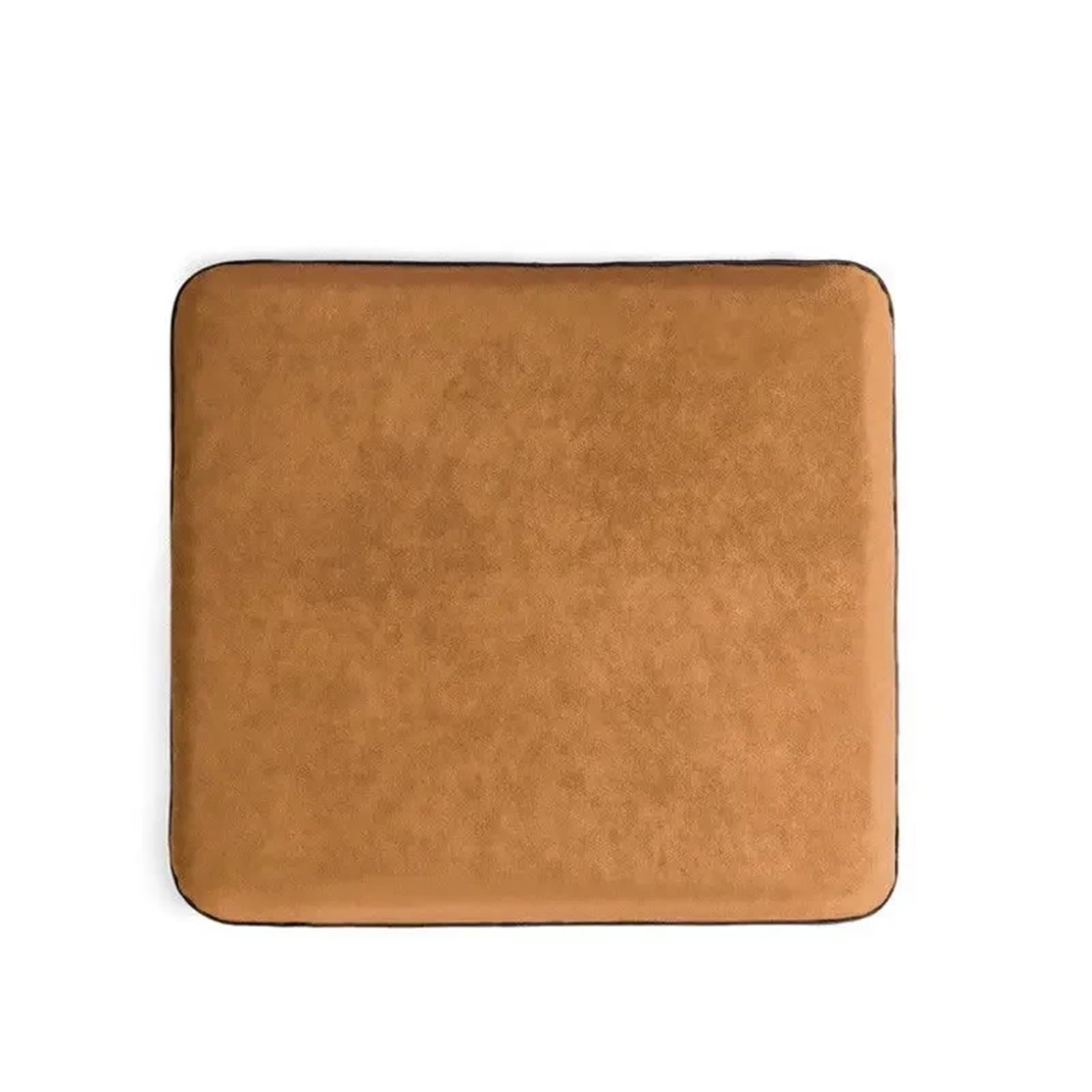 Car Pillow Driving Seat Cuscino per sedile auto in pelle scamosciata, ventilazione, quattro stagioni, cuscino universale per ufficio, aumento dell'altezza del sedile posteriore(Brown)